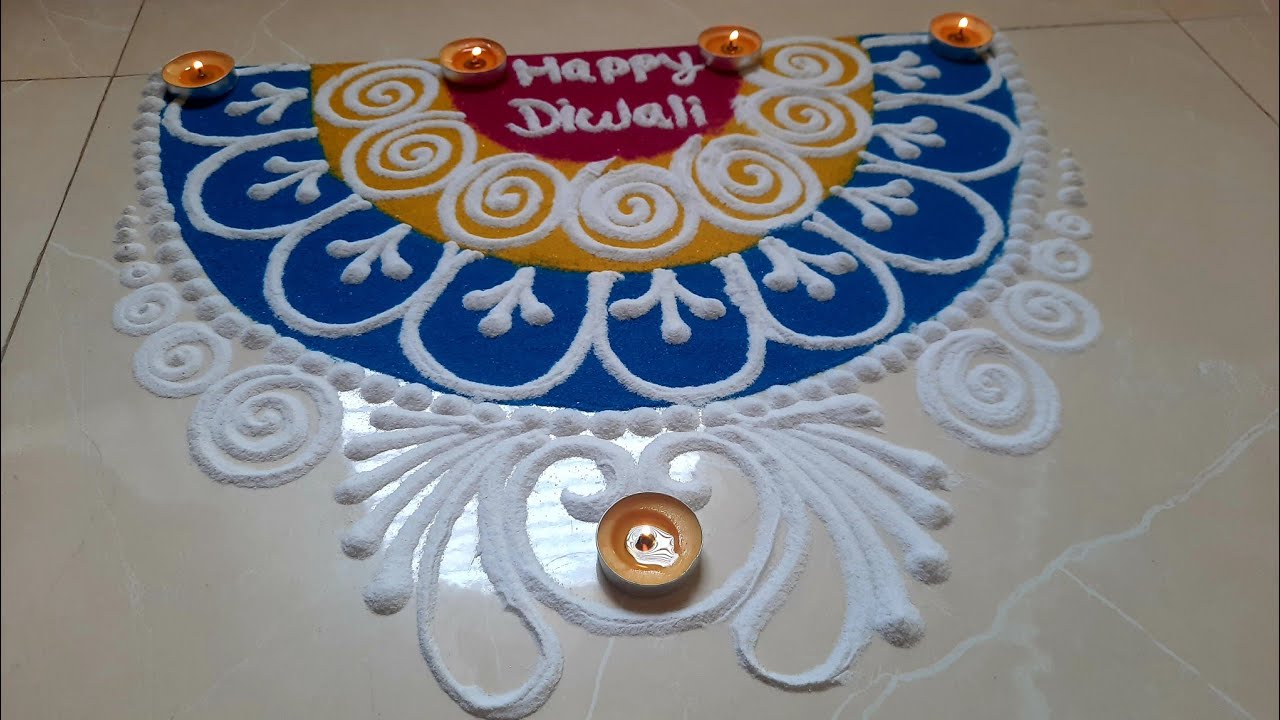 Diwali rangoli 🪔// sanskar bharti rangoli // Diwali diya rangoli designs // dipavali rangoli