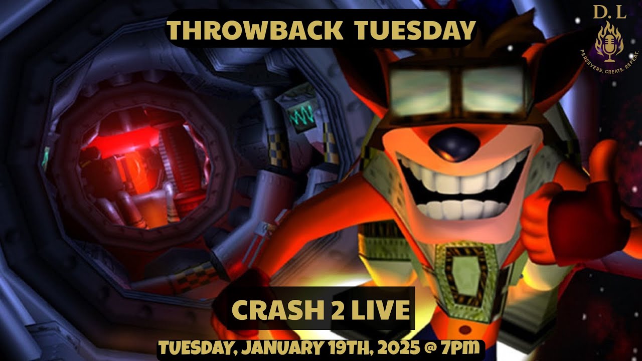 🎮 Throwback Tuesday LIVE | Crash Bandicoot 2 | Retro Games, Nostalgia & Chill Vibes