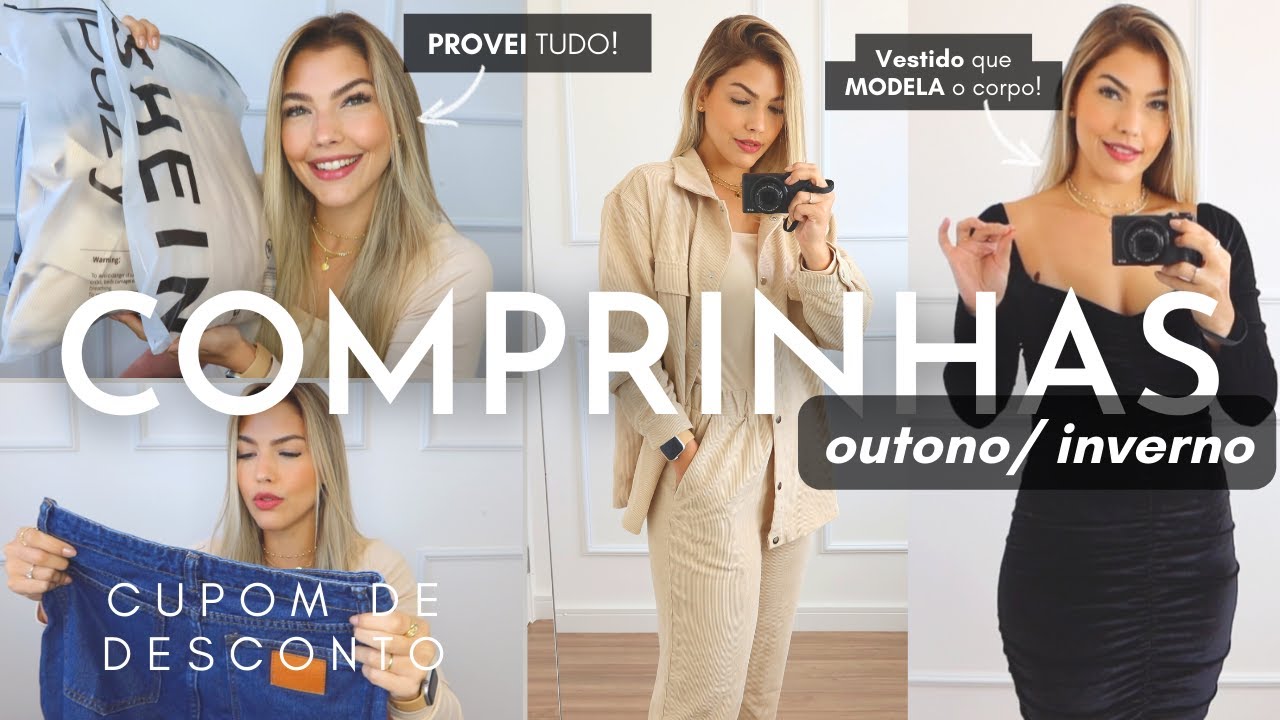 COMPRINHAS SHEIN OUTONO INVERNO | PROVEI TODOS OS LOOKS