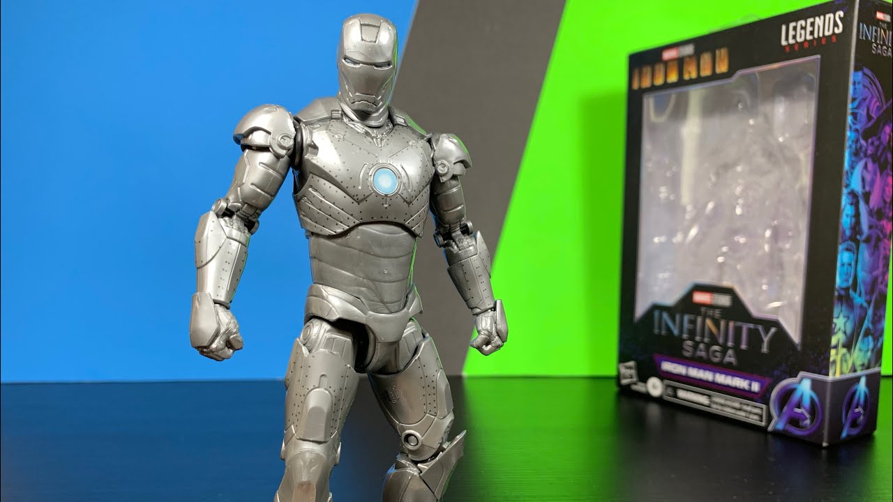 Marvel legends infinity saga Iron Man mark 2 action figure review ￼