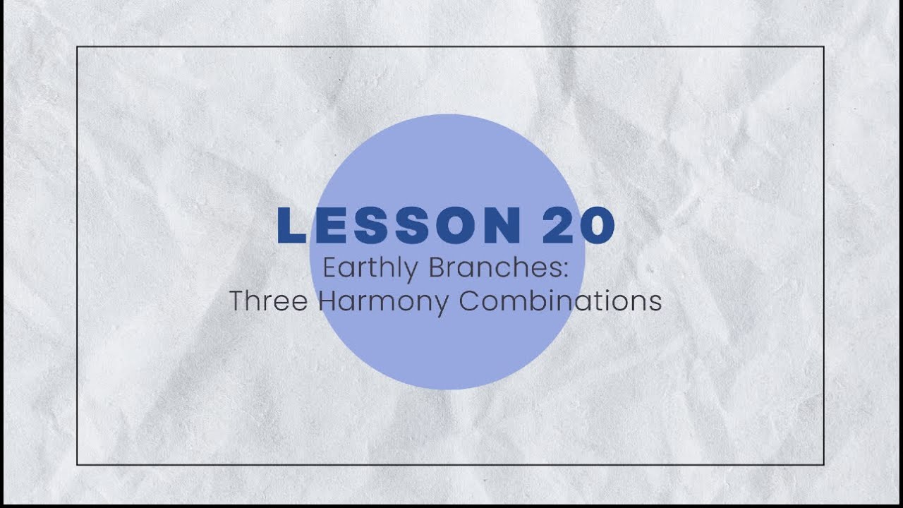 Foundations of Chinese Metaphysics - Lesson 20