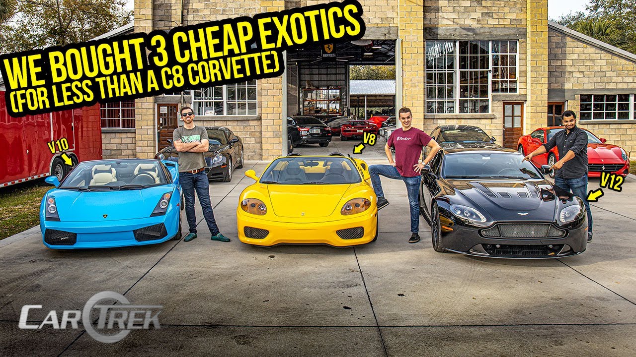 We Bought 3 Cheap Exotic Cars For Less Than A C8 Corvette (And Found Out How BROKEN They Are)