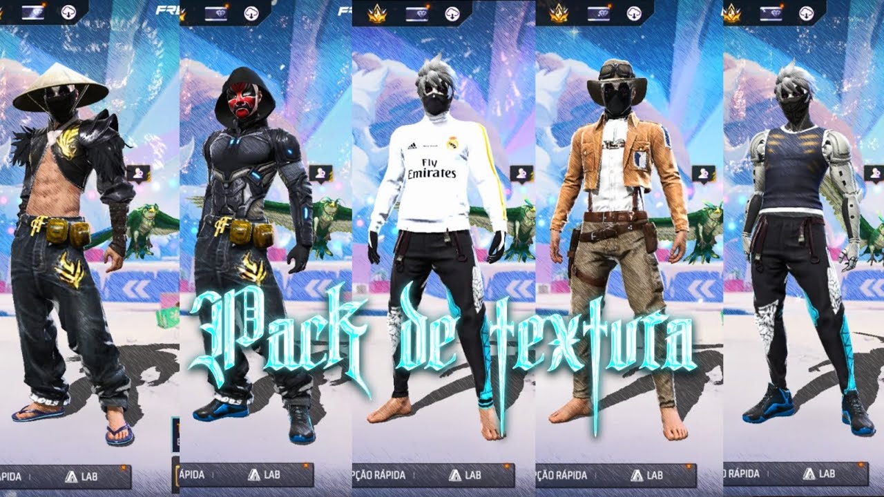 ➡️LINK DIRETO!!! PACK de 𝐓𝐄𝐗𝐓𝐔𝐑𝐀 na 𝐏𝐀𝐃𝐑𝐀̃𝐎  free fire - TEXTURA FF !!!