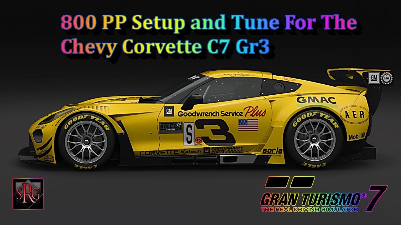 GT7 - The Best 800 PP Tune and Setup For The Chevy Corvette C7 Gr3