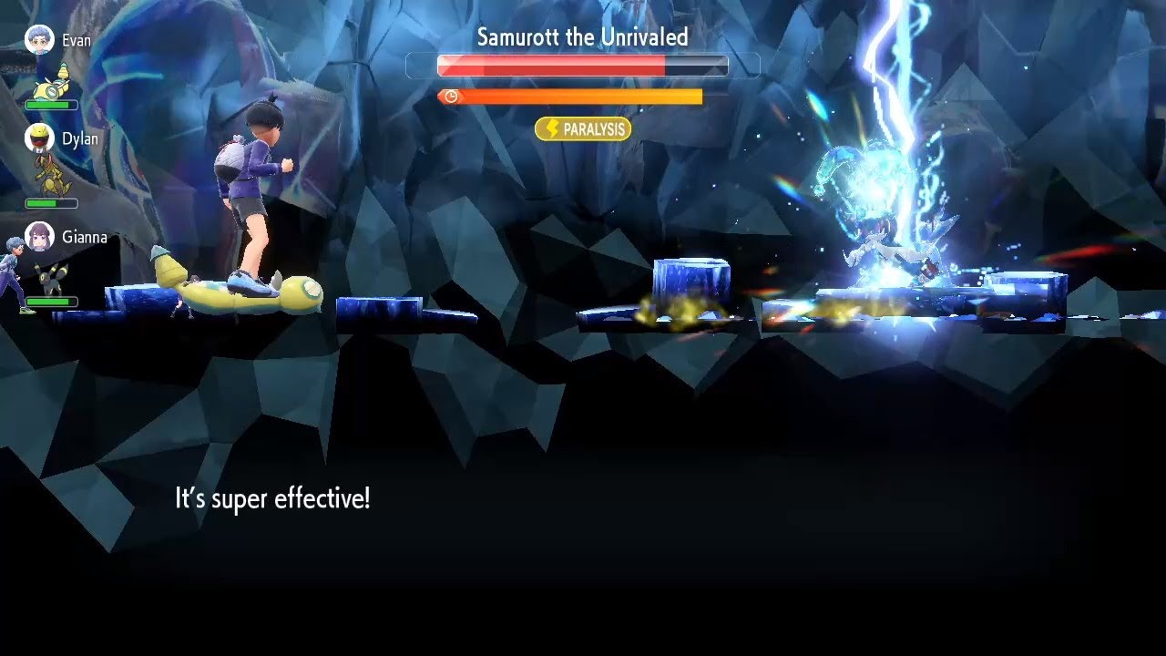 Pokemon Violet - Miraidon solo OHKOs 7-star Hisuian Samurott in 4 turns