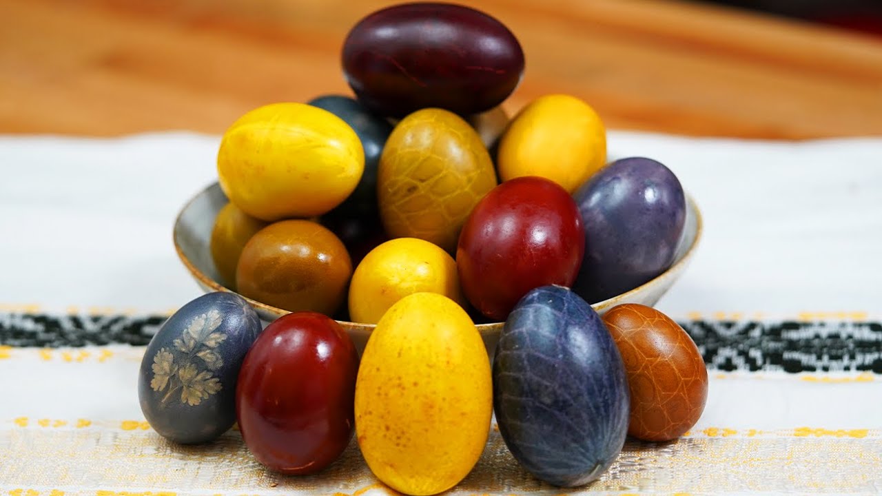 🥚 Как красить пасхальные яйца натуральными красителями [КРАСНЫЙ, БЕЛЫЙ, КОРИЧНЕВЫЙ, ЖЕЛТЫЙ, ЗЕЛЕНЫЙ]