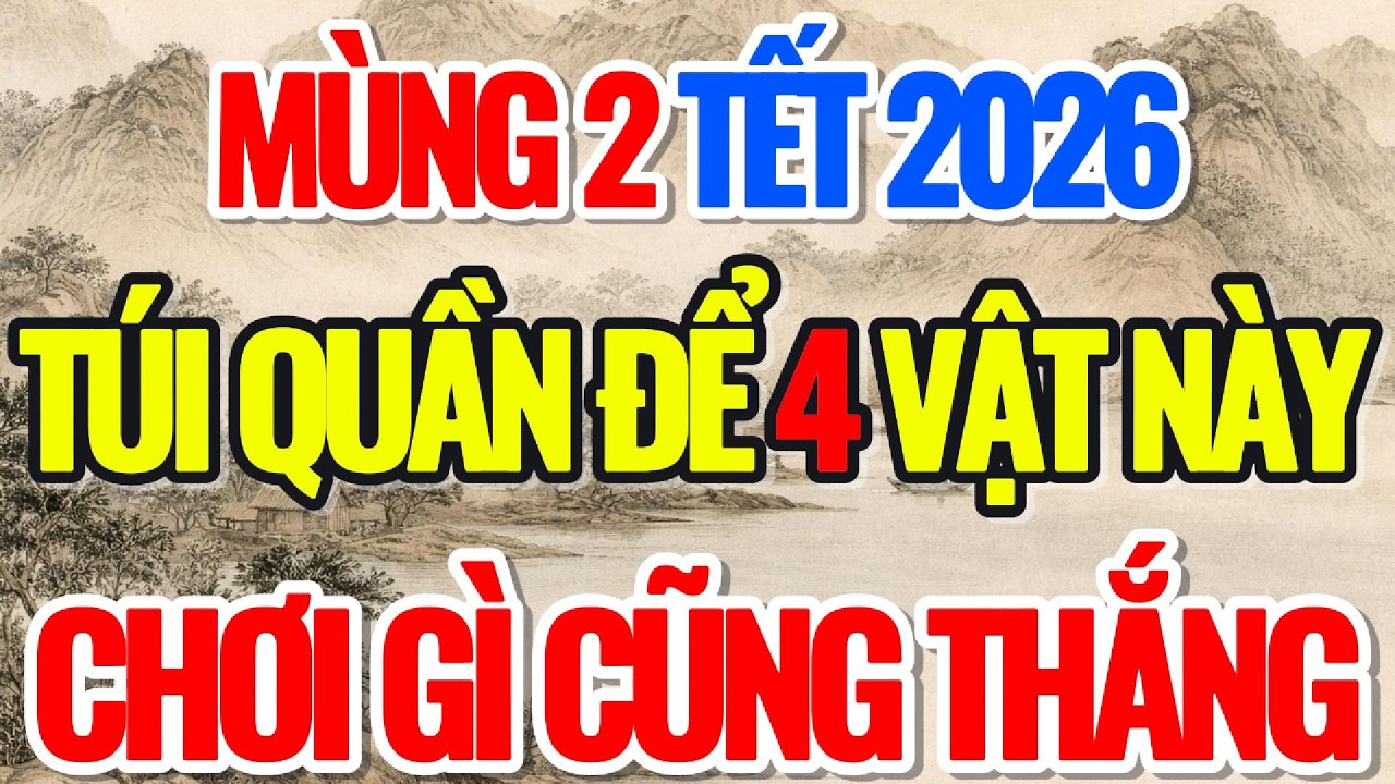 MÙNG 2 TẾT 2026, ĐỂ 4 VẬT Ở TÚI QUẦN, CHƠI GÌ CŨNG THẮNG - Lời Phật Dạy #loiphatday #phongthuy