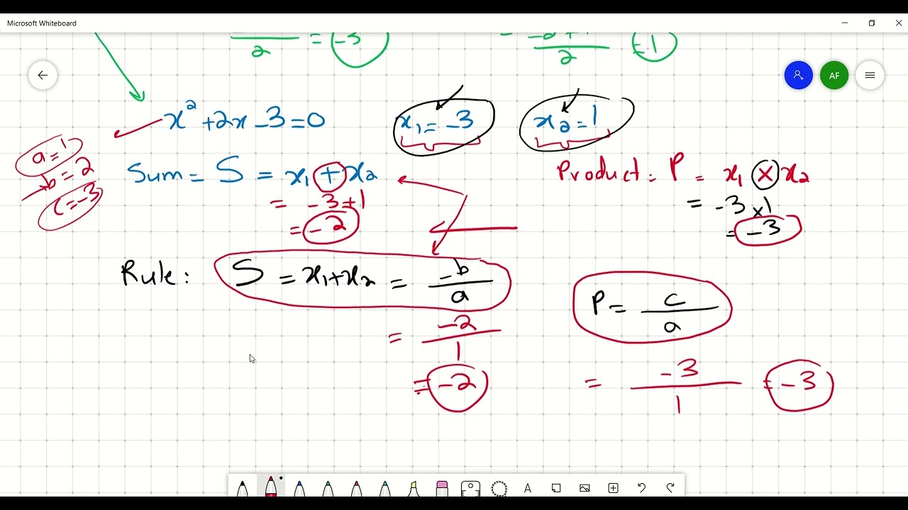 Sum and product of roots.G 11