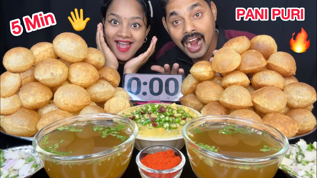 SPICY PANI PURI CHALLENGE 🥵🌶️