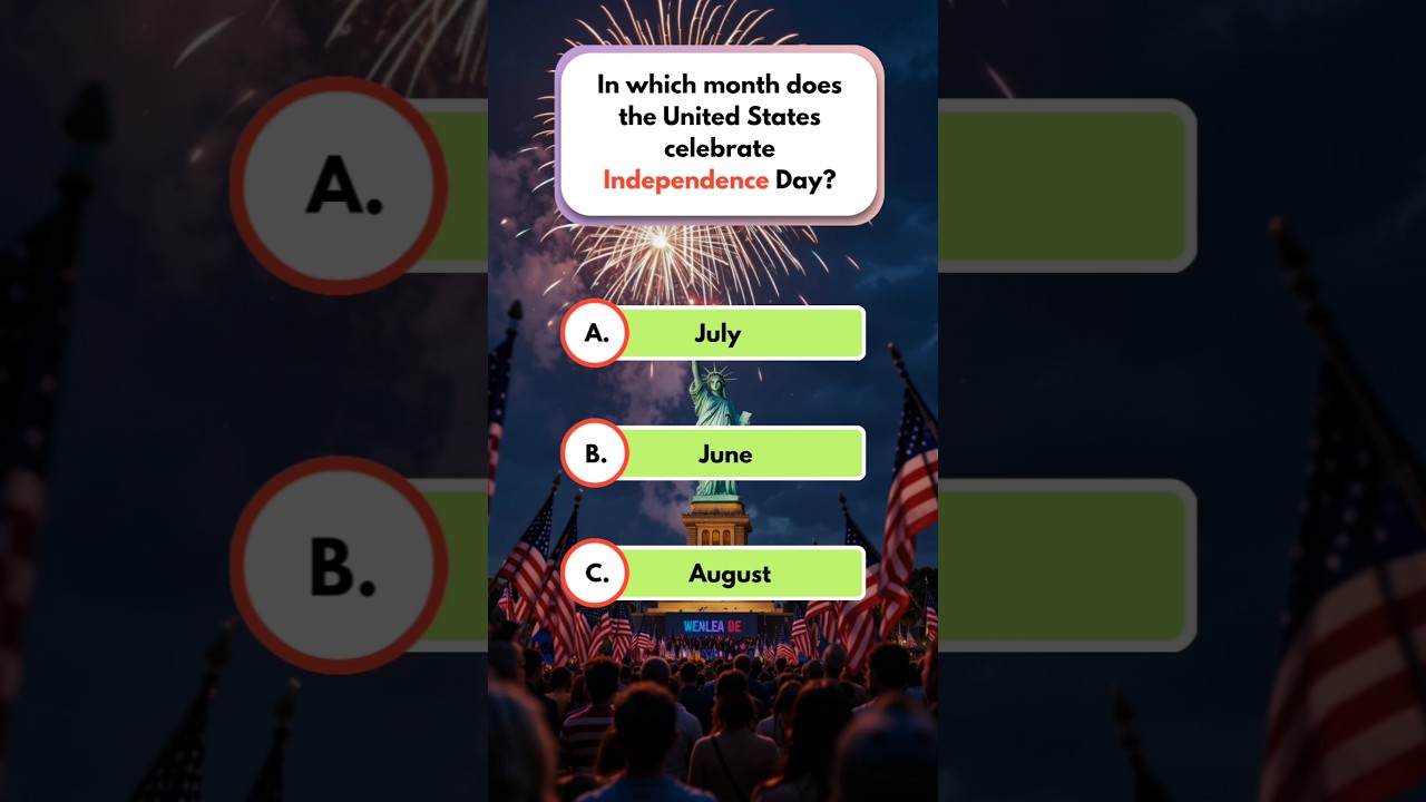 Can You Guess the Month? US Independence Day 