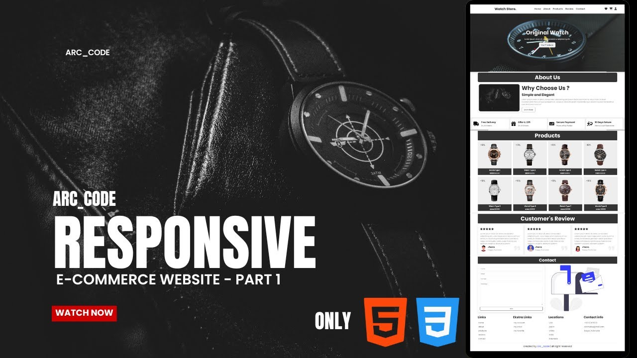 Create a Website for E-commerce | HTML&CSS #1