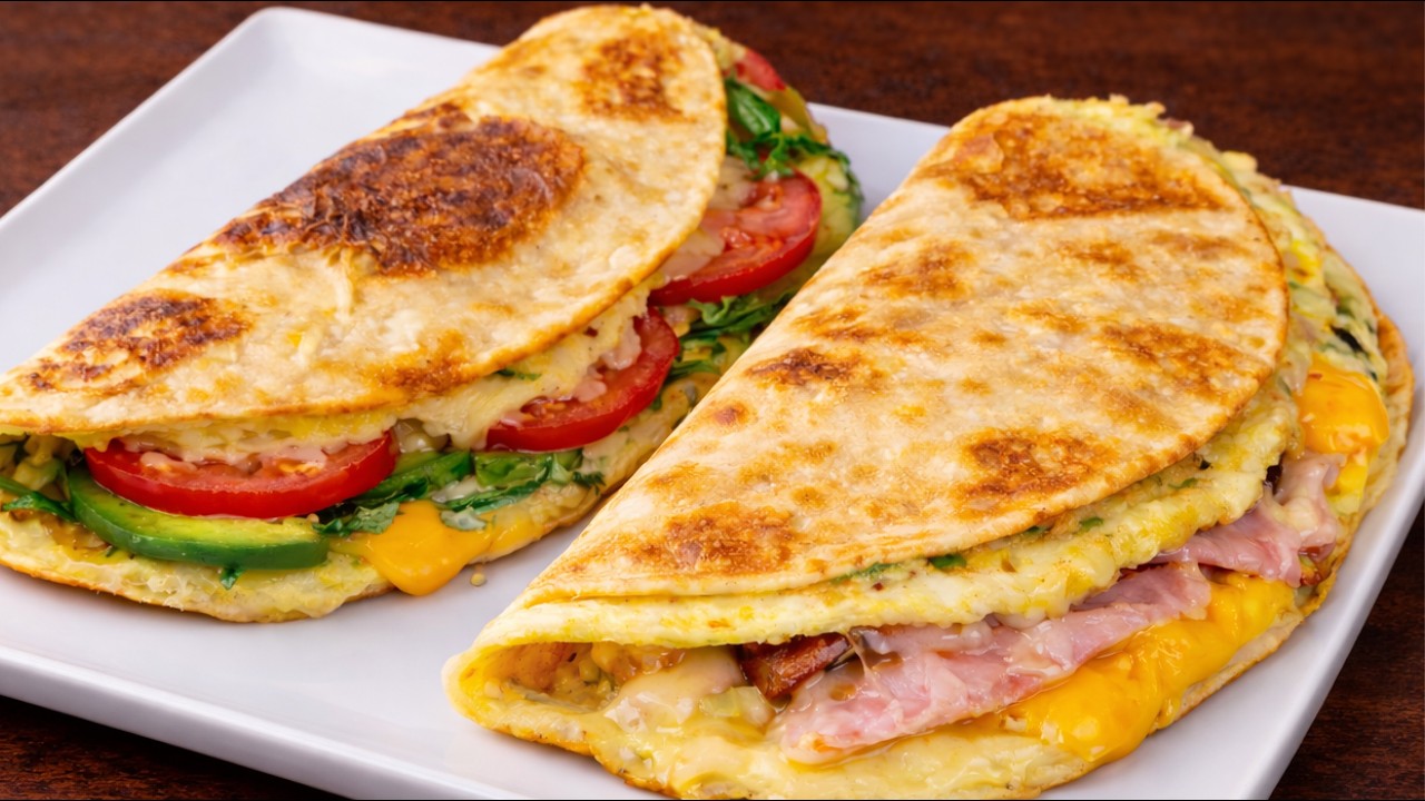 Einfach Eier auf den Tortilla geben! Besser als Pizza und so einfach. Kein Backofen