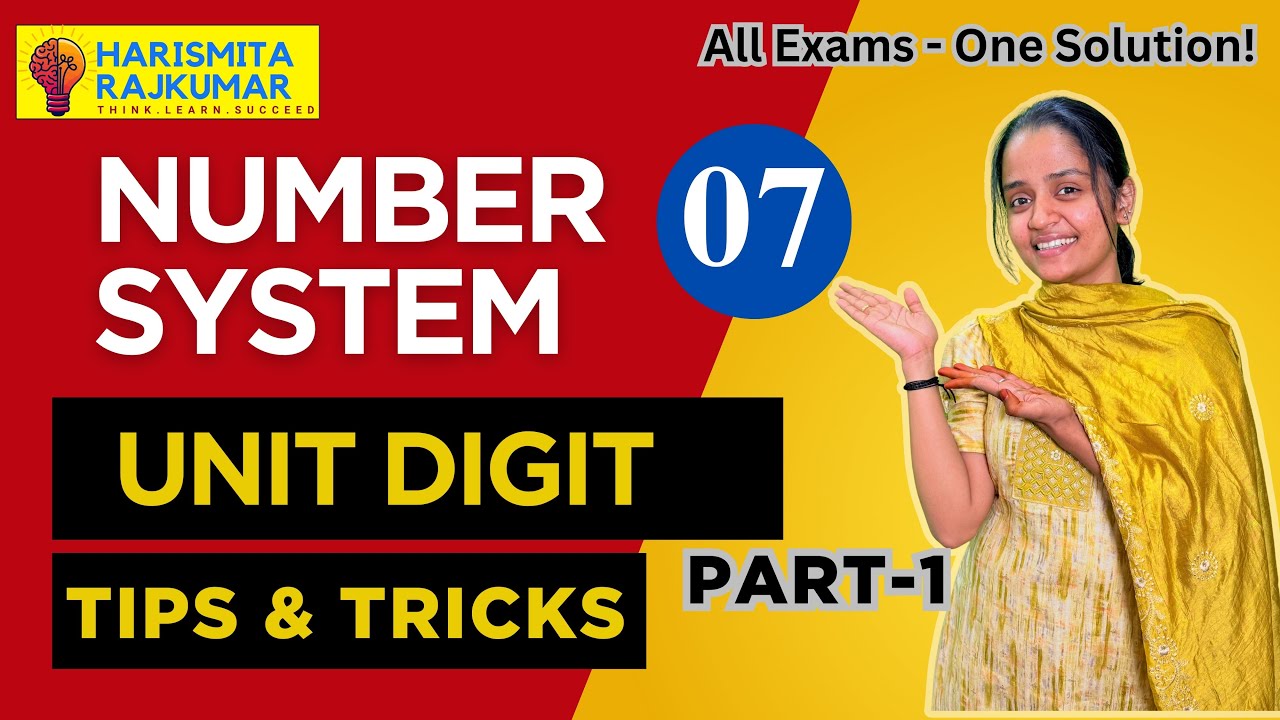 Unit Digit | Shortcut Tricks for Aptitude | Number System | Lecture #7