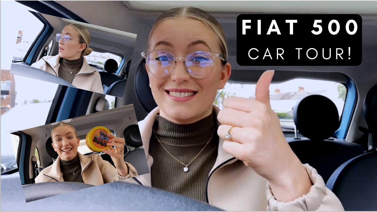 FIAT 500 CAR TOUR | What to keep in your car!