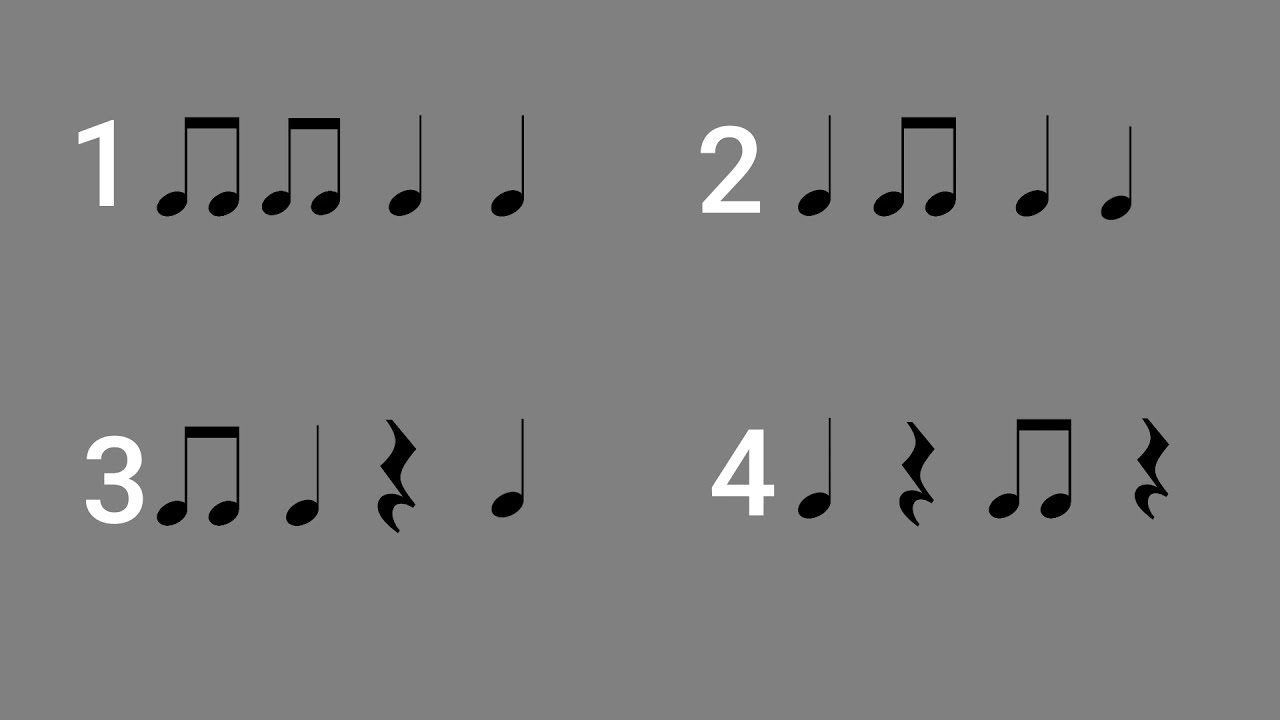 ESCUCHA Y ADIVINA EL ESQUEMA RÍTMICO