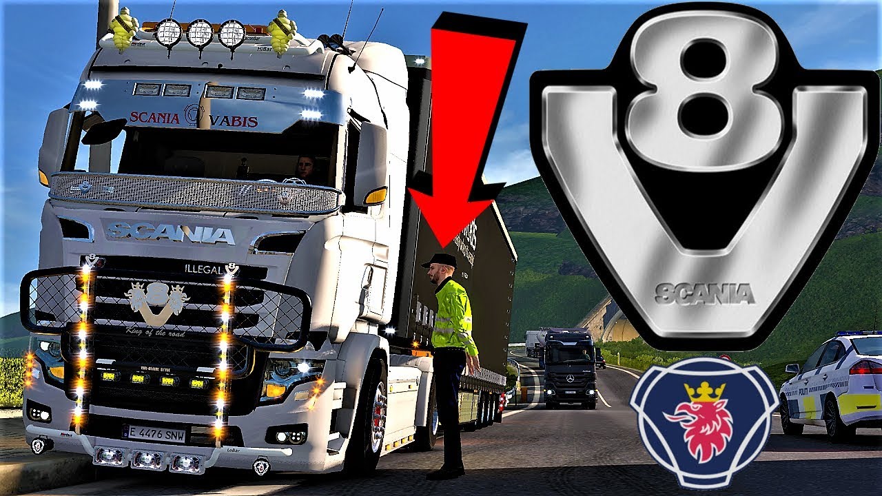 😱Mod Scania R700 illegal V8 SOUND ETS2 1.33-1.34😱