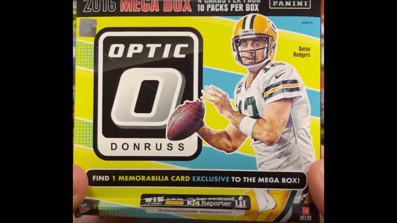 2016 Donruss Optic Mega Box Football Opening