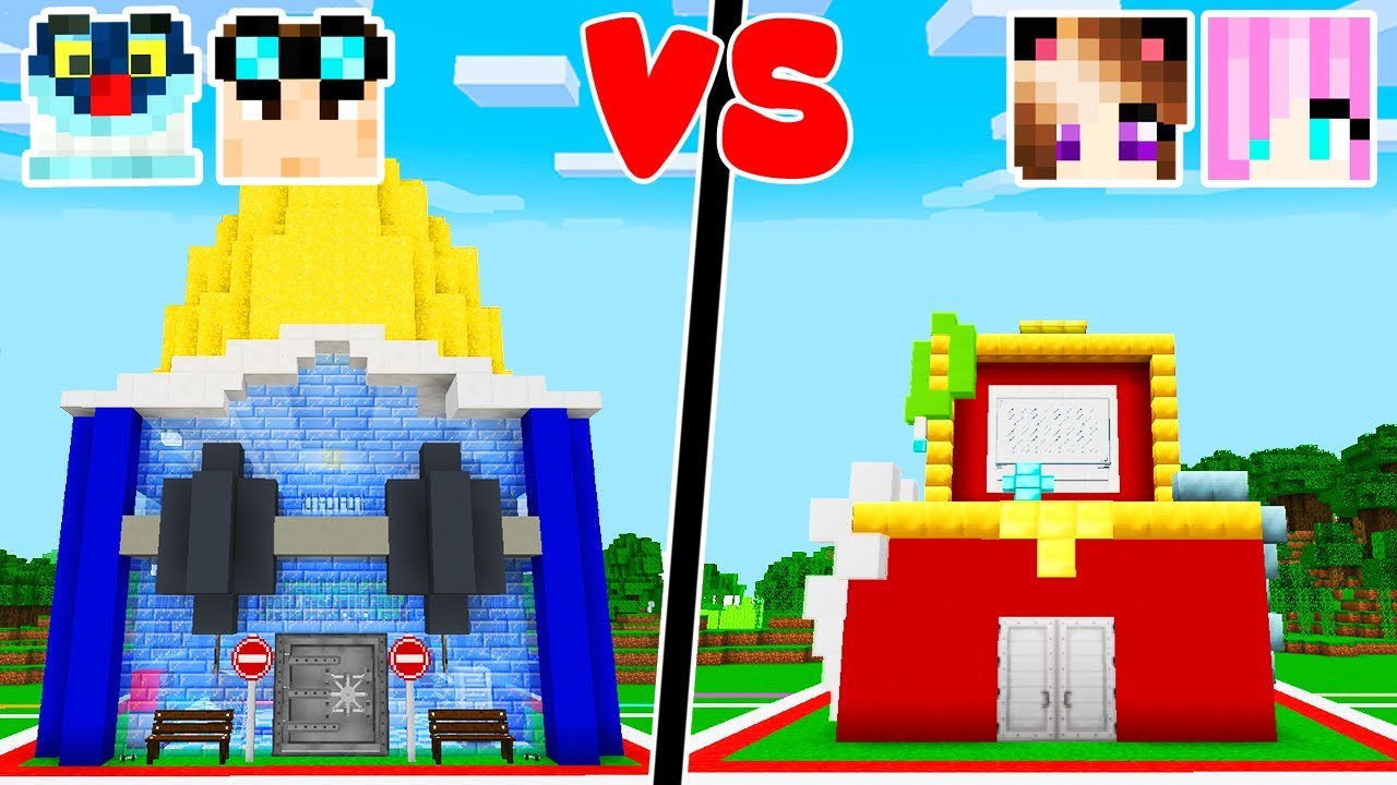 COSTRUISCO LA CASA DELLE RAGAZZE SU MINECRAFT! 👧 - Sfida di Case