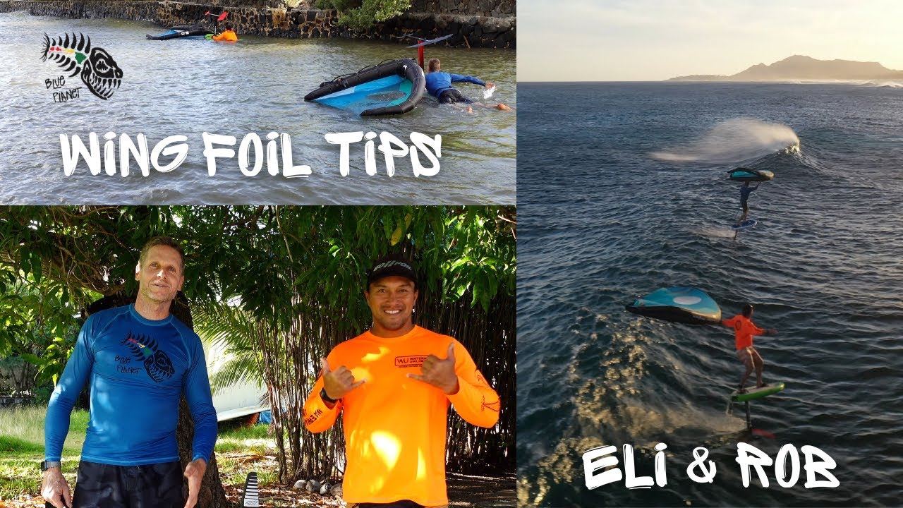 Wing Foil Tips and Action- securing wing, paddling out in shallow water, waist leash, camera mount