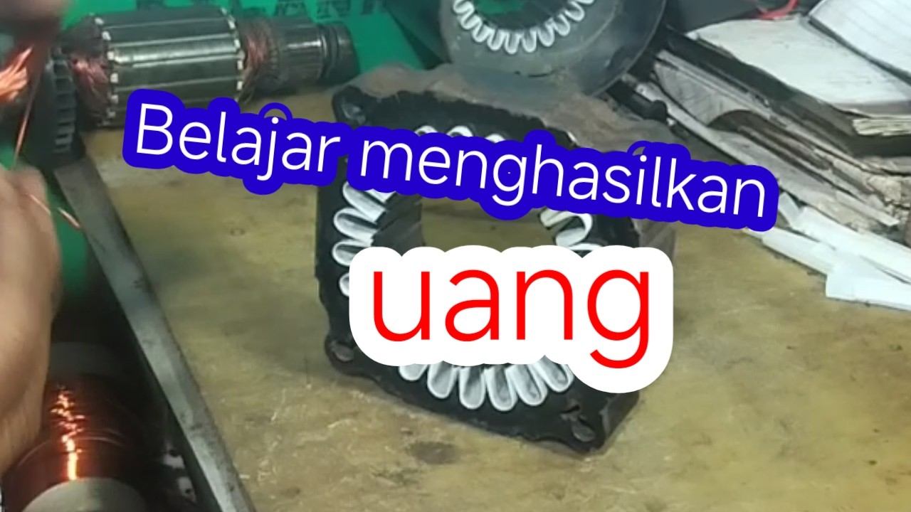 Menggulung belitan bantu mesin cuci satu tabung 