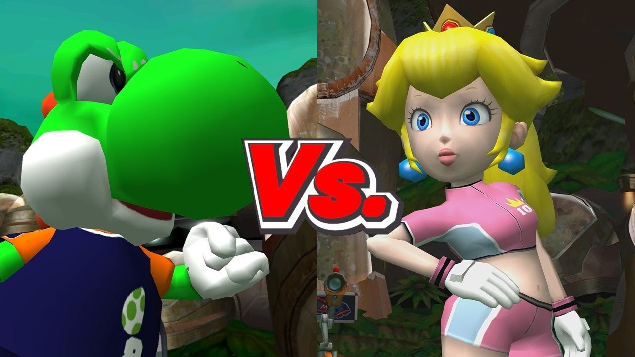 Super Mario Strikers - Yoshi/Koopa Troopa Vs. Peach/Koopa Troopa