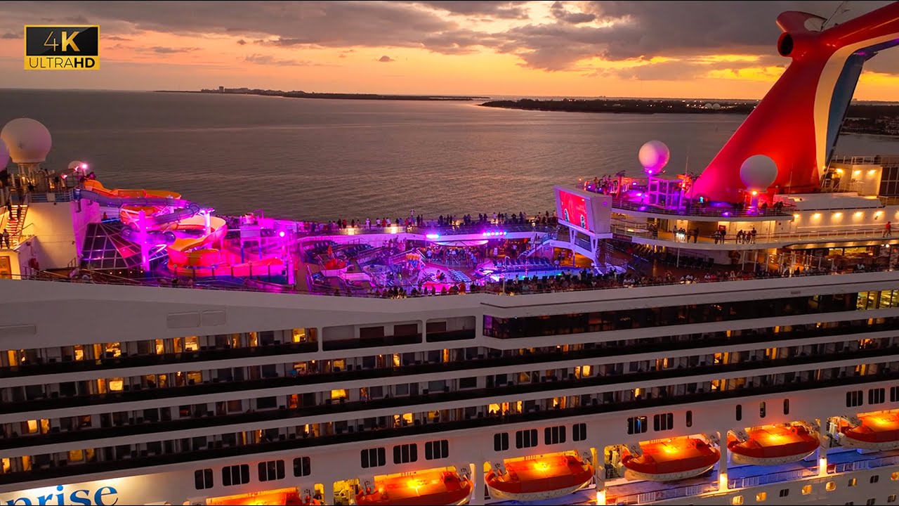 MOST BEAUTIFUL sailaway in quite some time | Miami Florida - 4k