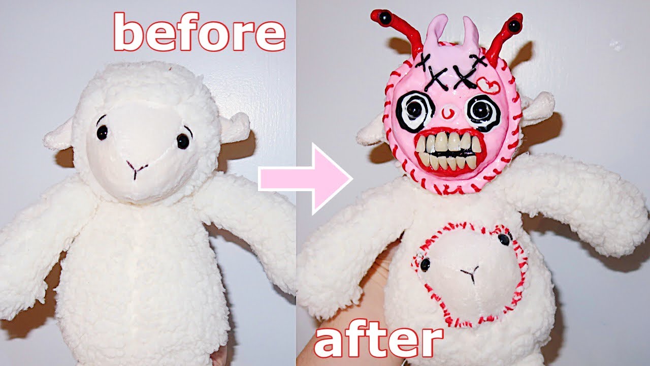 giving my stuffed animal a makeover