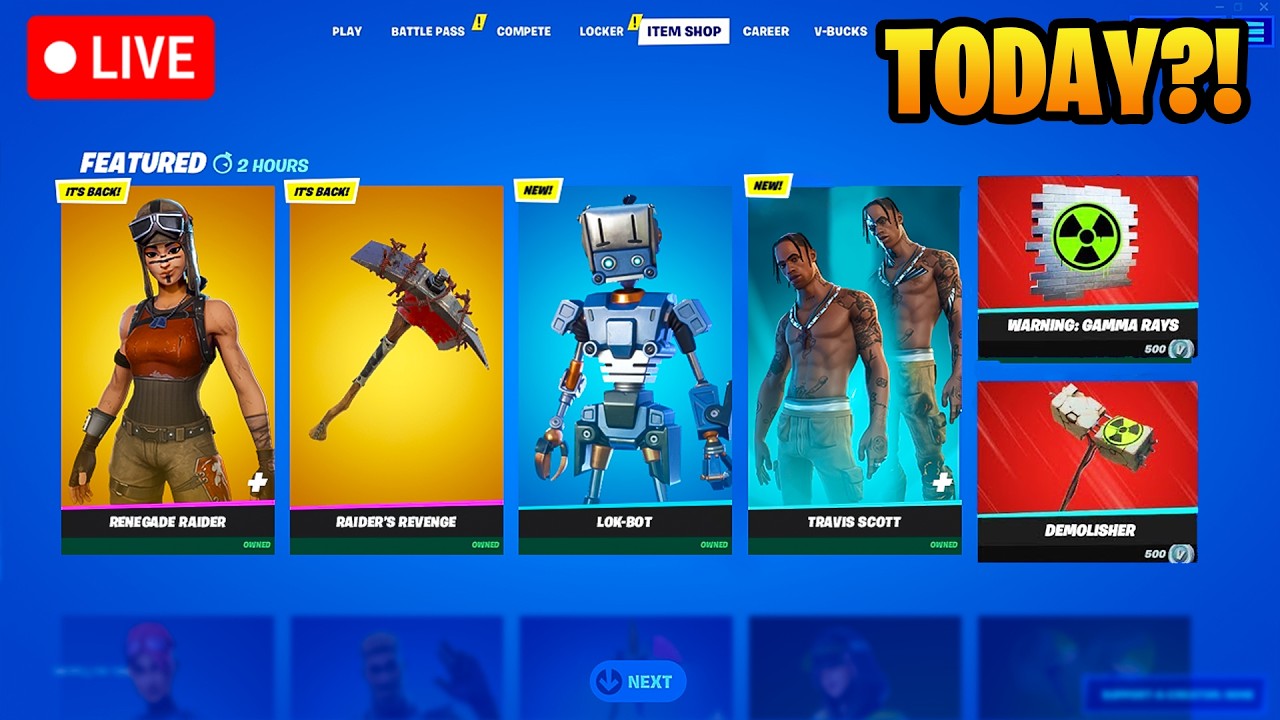 🔴LIVE! - FORTNITE NEW *ITEM SHOP* RIGHT NOW!! #shorts