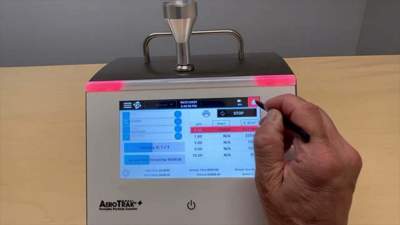 Just Press Start to Begin Manually Counting Particles in Your Cleanroom