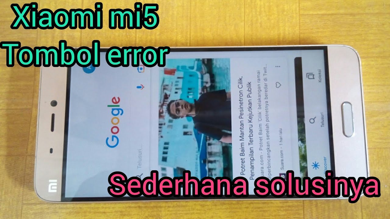 xiaomi mi5 tombol-tombol error(on off,volume & fingerprint)
