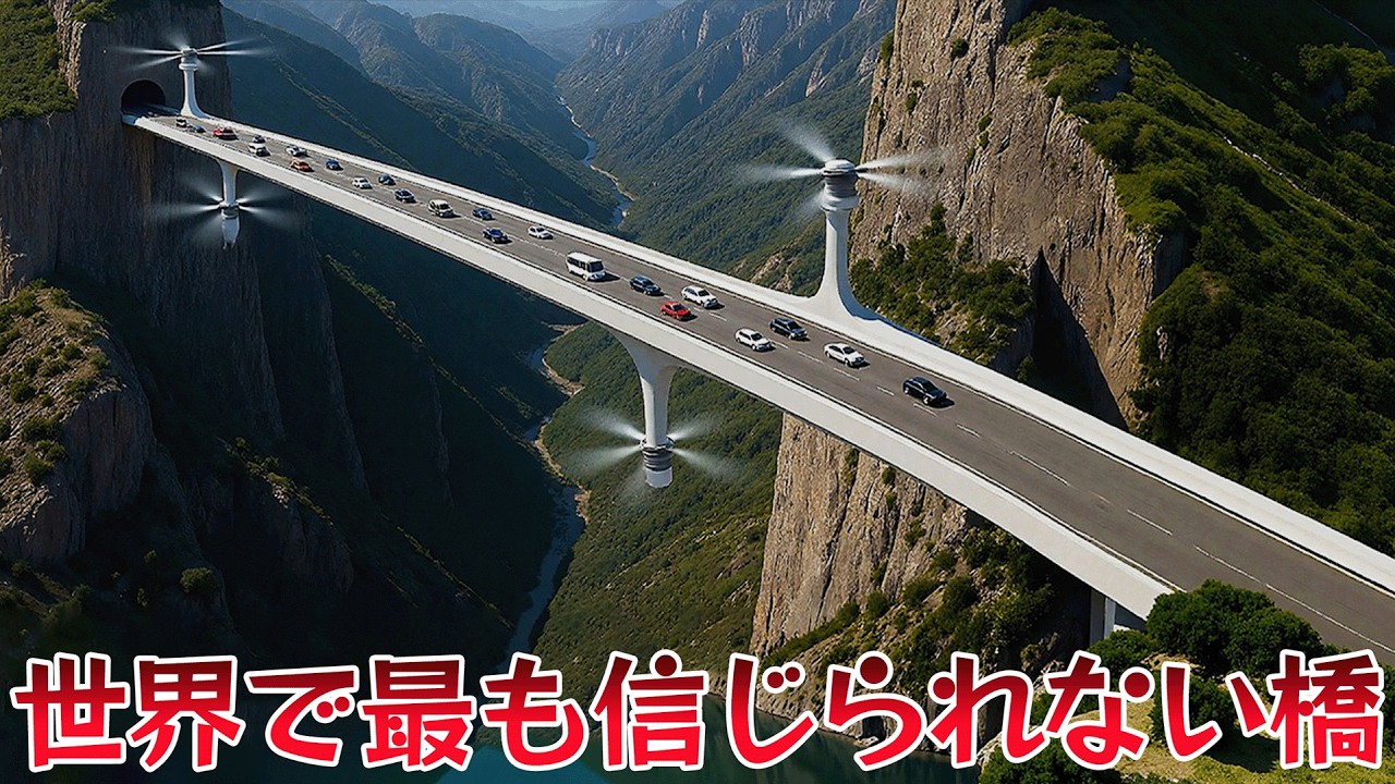 【仰天】物理法則を無視？世界で最も信じられない橋20選！空中で180°回転、数千メートル橋脚なし！