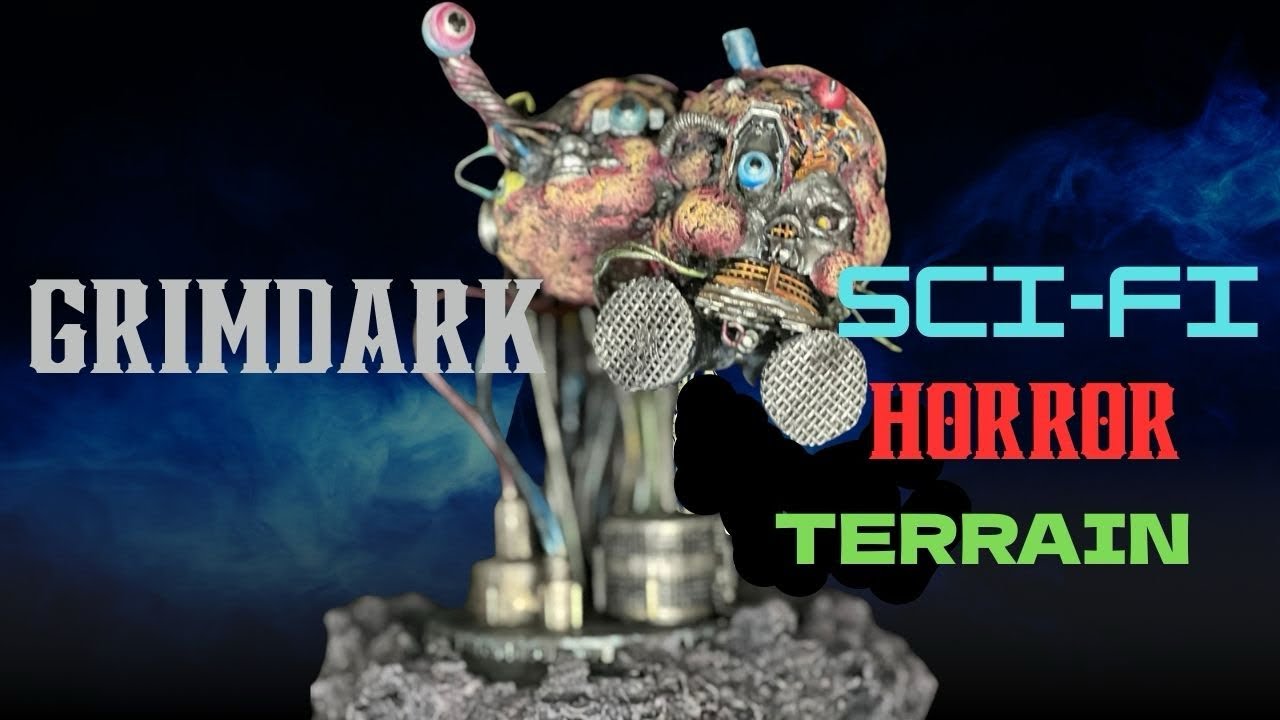 Trench Crusade inspired Grimdark Sci-Fi Horror Terrain “The Communicant” Interactive Terrain
