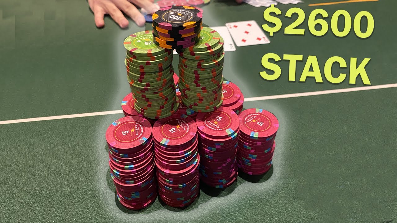 ALL-IN on the FIRST hand with ACE KING! $2600 stack at 2/5! / Ace Poker Vlog 23