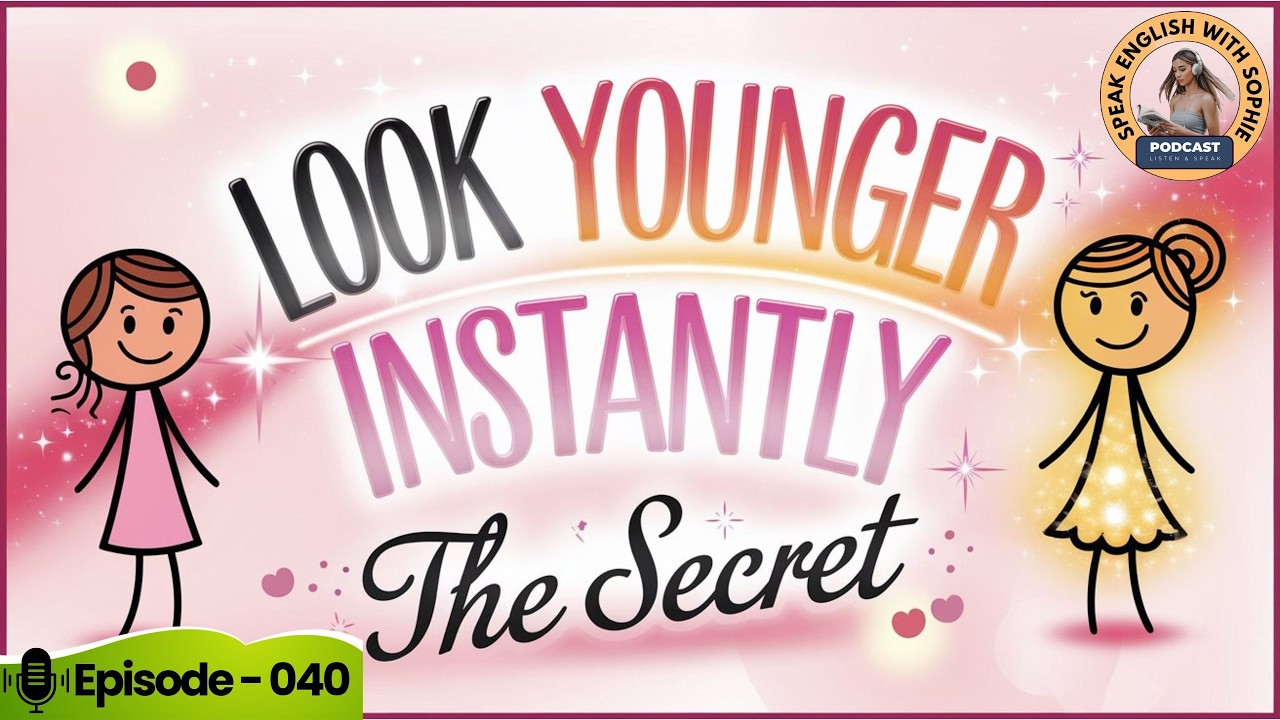 English Leap Podcast: How To Make You Look Younger Instantly! The Secret! | English Podcast Ep.40