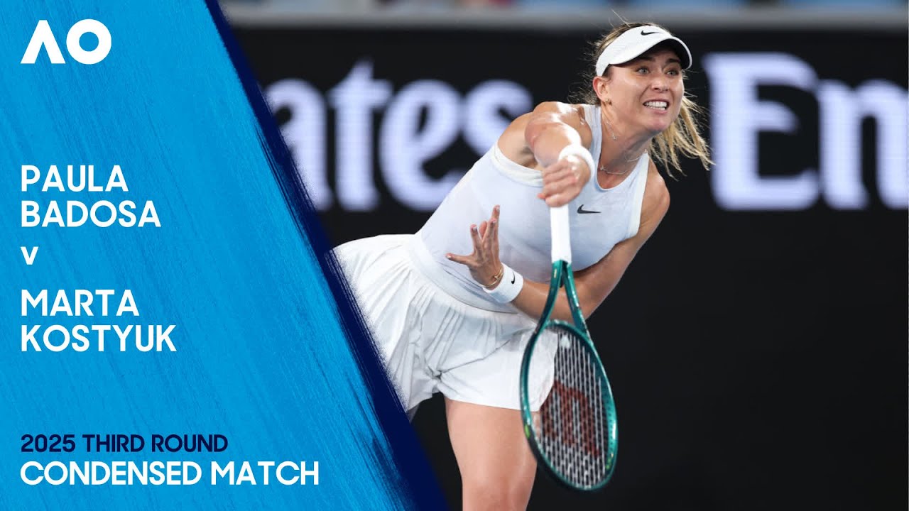 Paula Badosa v Marta Kostyuk Condensed Match | Australian Open 2025 Third Round