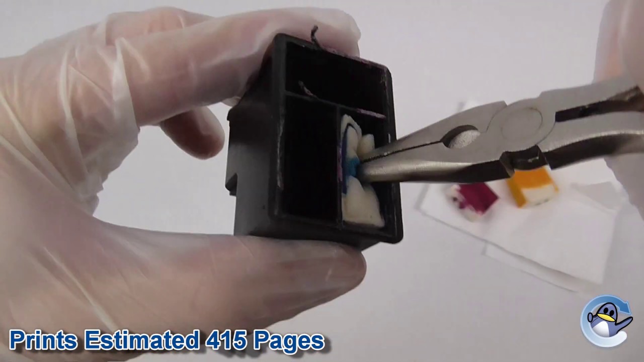 Inside HP 62XL Tri-Colour Ink Cartridge (C2P07AE)