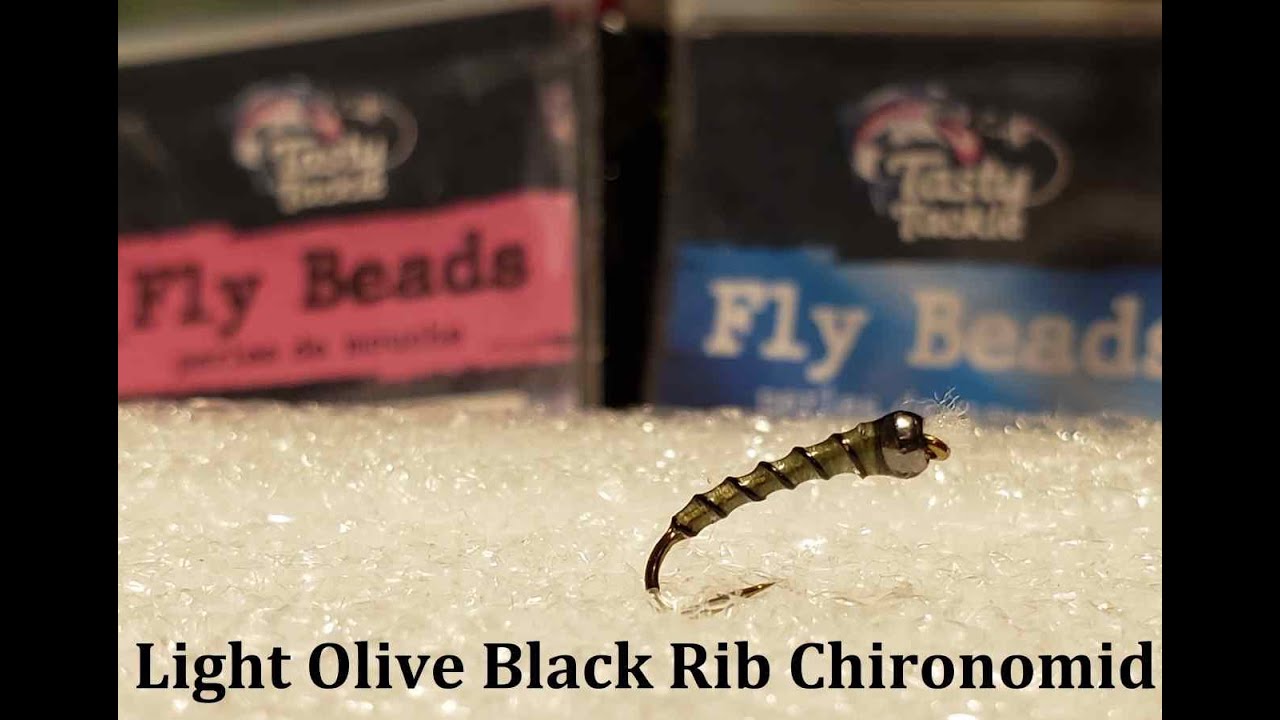 Friday Night Flies - Light Olive Black Rib Chironomid
