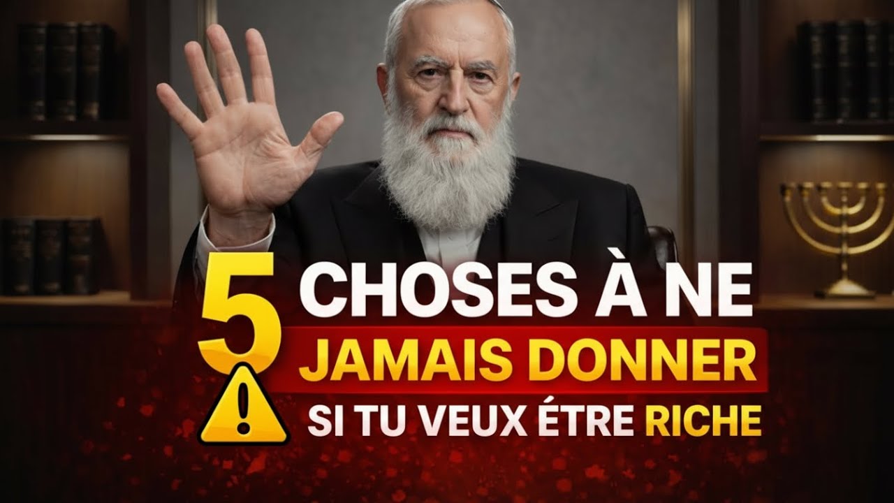 Si Tu Veux Devenir Riche, Ne Donne JAMAIS Ces 5 Choses – Secrets Juifs