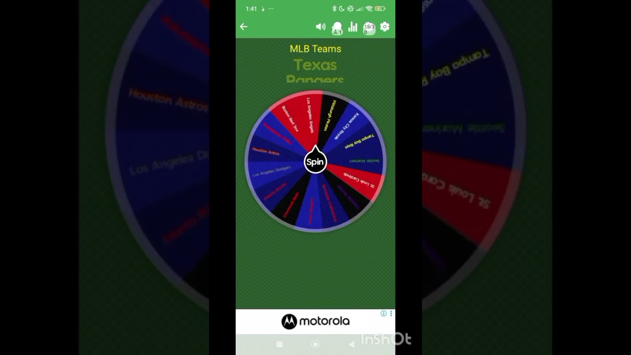 MLB spin the wheel