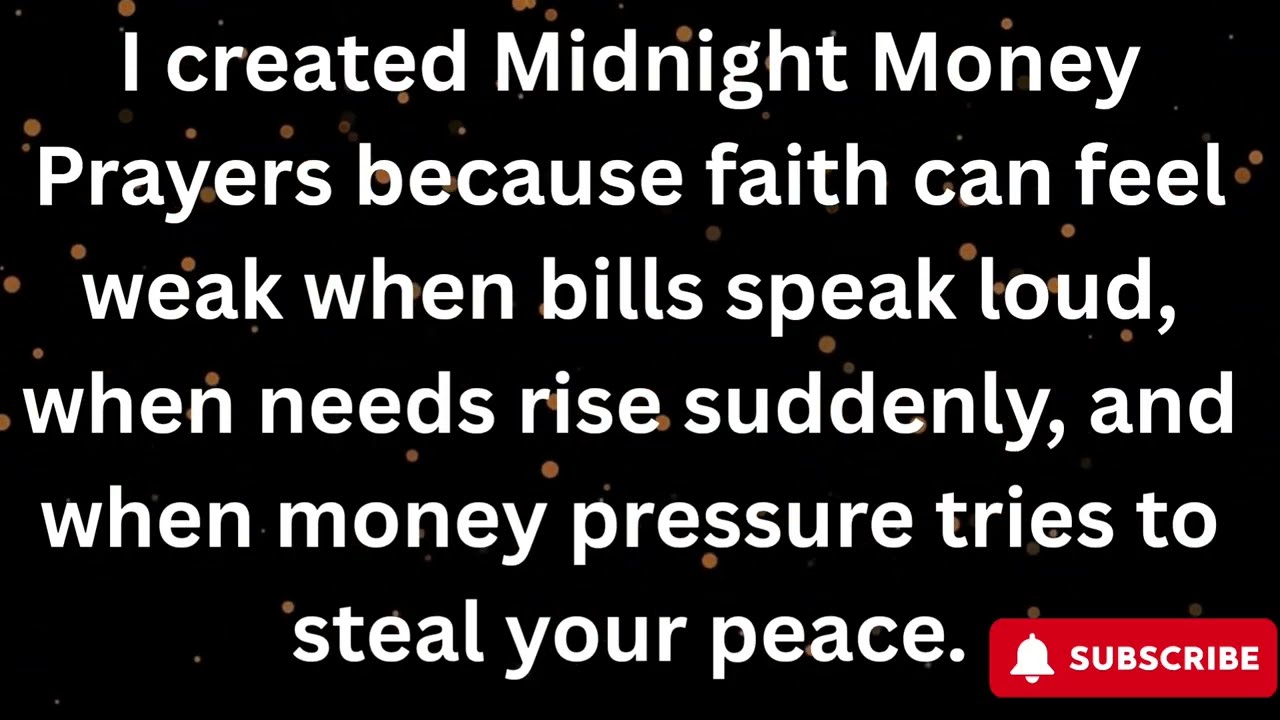 Prayer to Attract Unexpected Money | Divine Financial Surprise & Open Doors🔥#propheticword