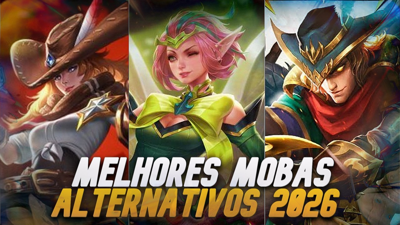 TOP 5 MELHORES MOBAS ALTERNATIVOS PARA JOGAR NO CELULAR EM 2026 | MELHORES MOBAS 2026(ANDROID/IOS)