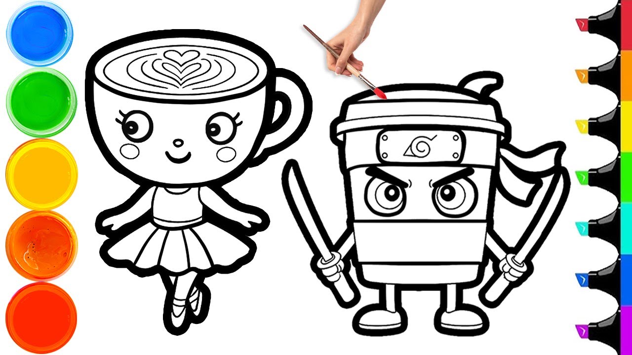How To Draw Cappuccino Assassino & Ballerina Cappuccina | Italian Brainrot Meme | Easy Step By Step