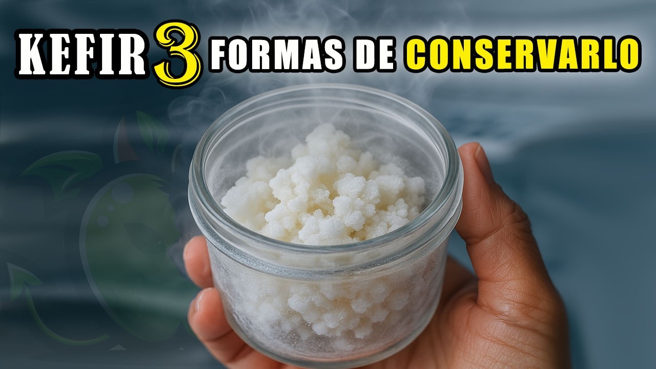 1.1🥛TUTORIAL: Cómo CONSERVAR el KÉFIR de 5 días hasta 18 meses