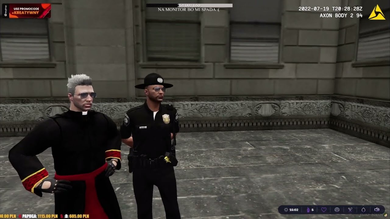 Erwin przekupuje policje i 10-13 Grzecha #5city #ewron #mrcreatifee #shoty #gtarp