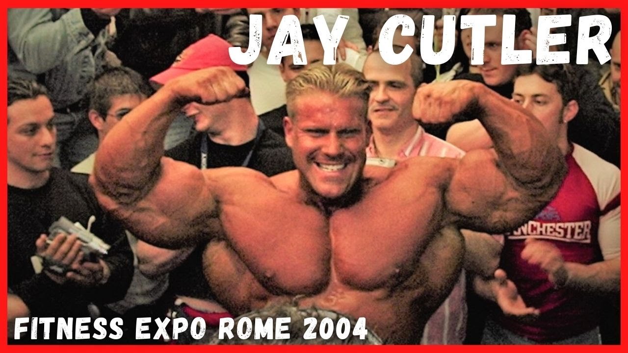 Rare Jay Cutler posing with fans in ROME Fitness Expo 2004 * taken by me