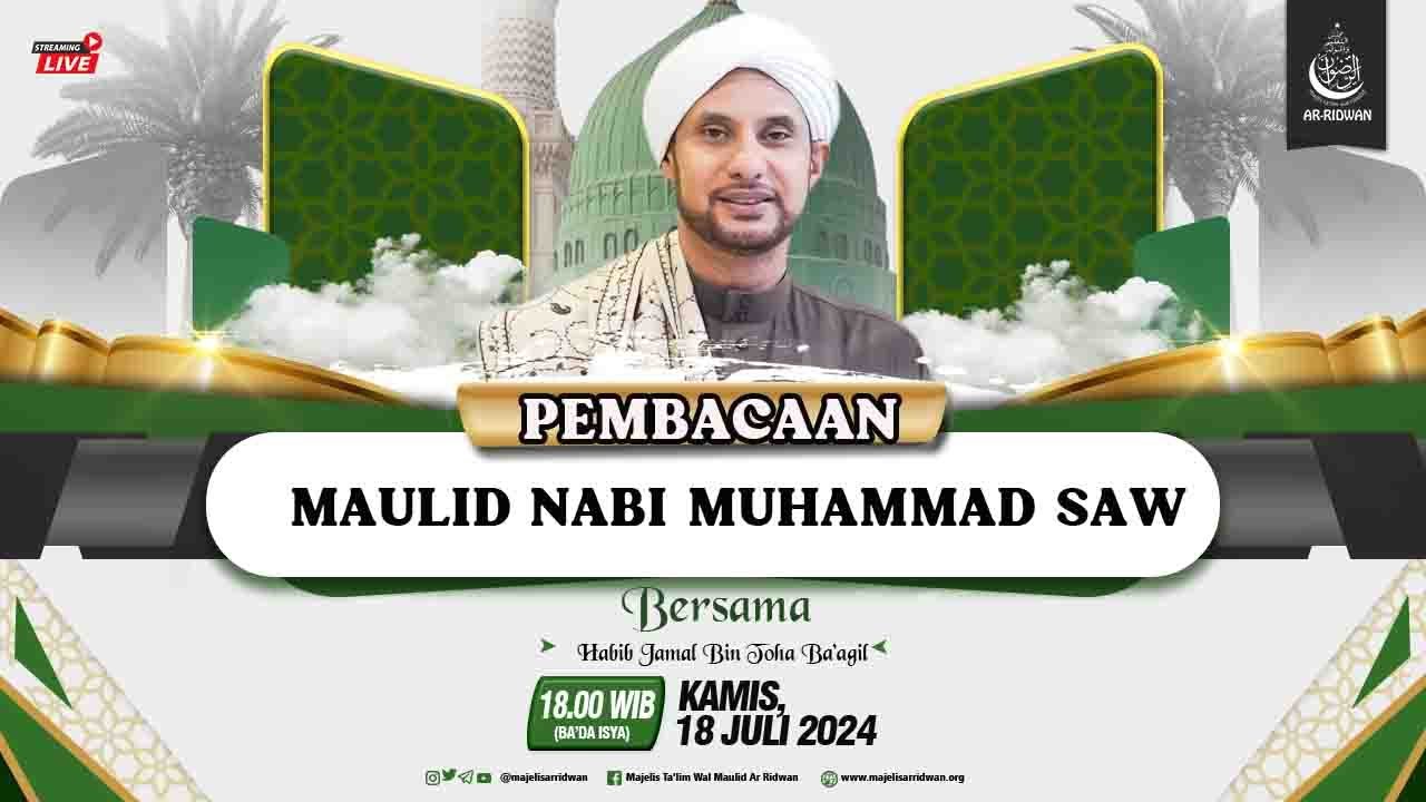 🔴LIVE | PEMBACAAN MAULID NABI SAW BERSAMA HABIB JAMAL BIN TOHA BAAGIL