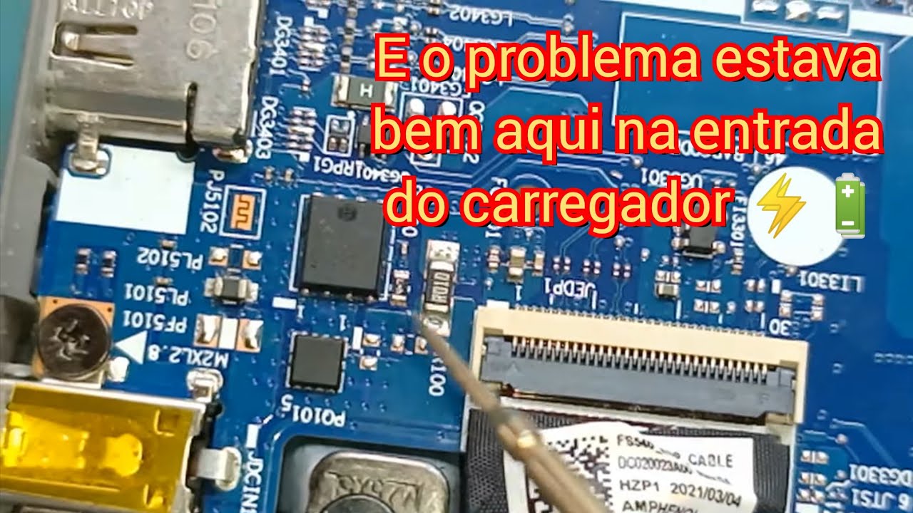 Notebook Lenovo ideapad S145 fonte queimou notebook descarregou e não liga mais mesmo com fonte nova