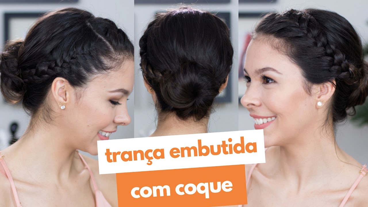 Penteado coque + trança em cabelo curto | Blog da Monick