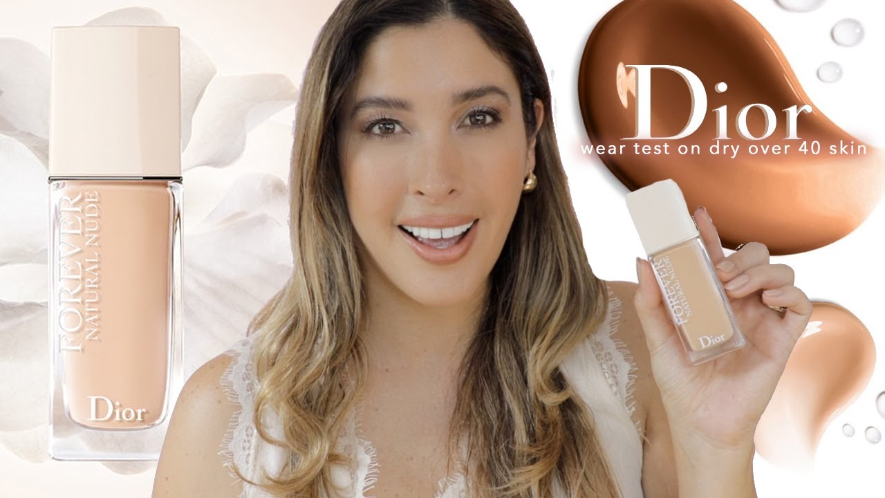 DIOR FOREVER NATURAL NUDE FOUNDATION Full Day Wear Test on DRY Mature OVER 40 Skin 2.5N Light Medium