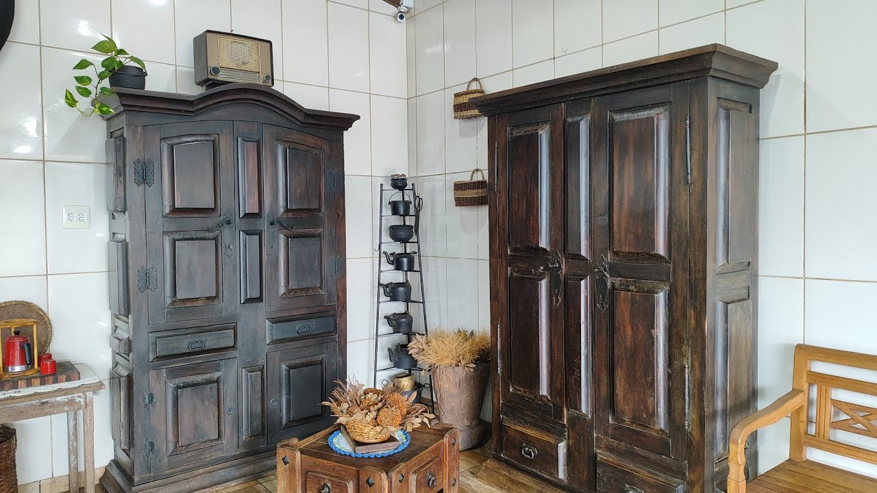 ARMÁRIOS RÚSTICOS CENTENÁRIOS, FICARAM LINDOS NA MINHA COZINHA RÚSTICA | ELIANA ROCHA